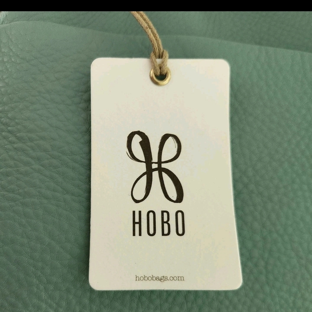 HOBO Fern Hobo Bag Purse Pale Green Pebble Leather New NWT - Picture 12 of 13